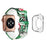 For Apple Watch Series 1  /  2  /  3 42mm Pattern Printing Watch Band Adjustable Silicone Strap with Transparent TPU Case - Style E - 1
