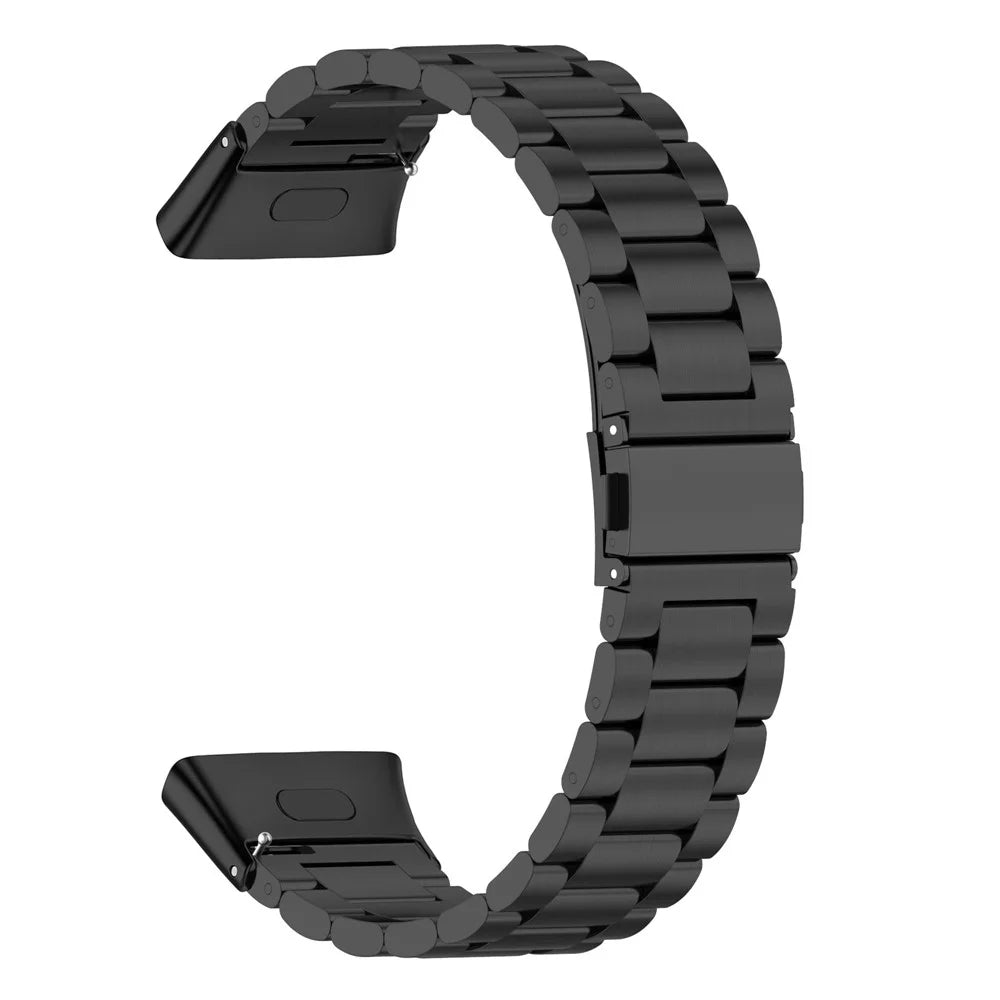 For Xiaomi Redmi Watch 3 / Mi Watch Lite 3 Watch Band 3 Beads Stainless Steel Metal Strap with Case+Tool - Black - 3