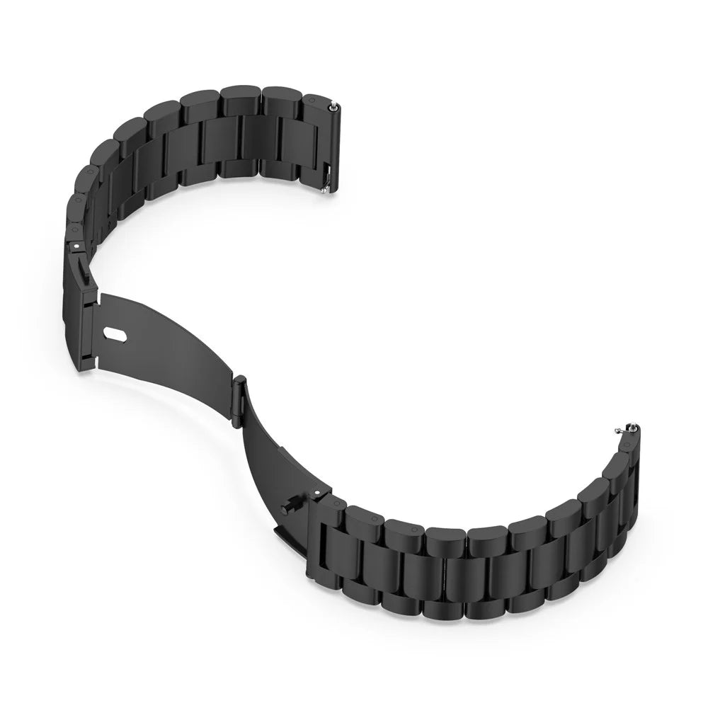 For Xiaomi Redmi Watch 3 / Mi Watch Lite 3 Watch Band 3 Beads Stainless Steel Metal Strap with Case+Tool - Black - 6