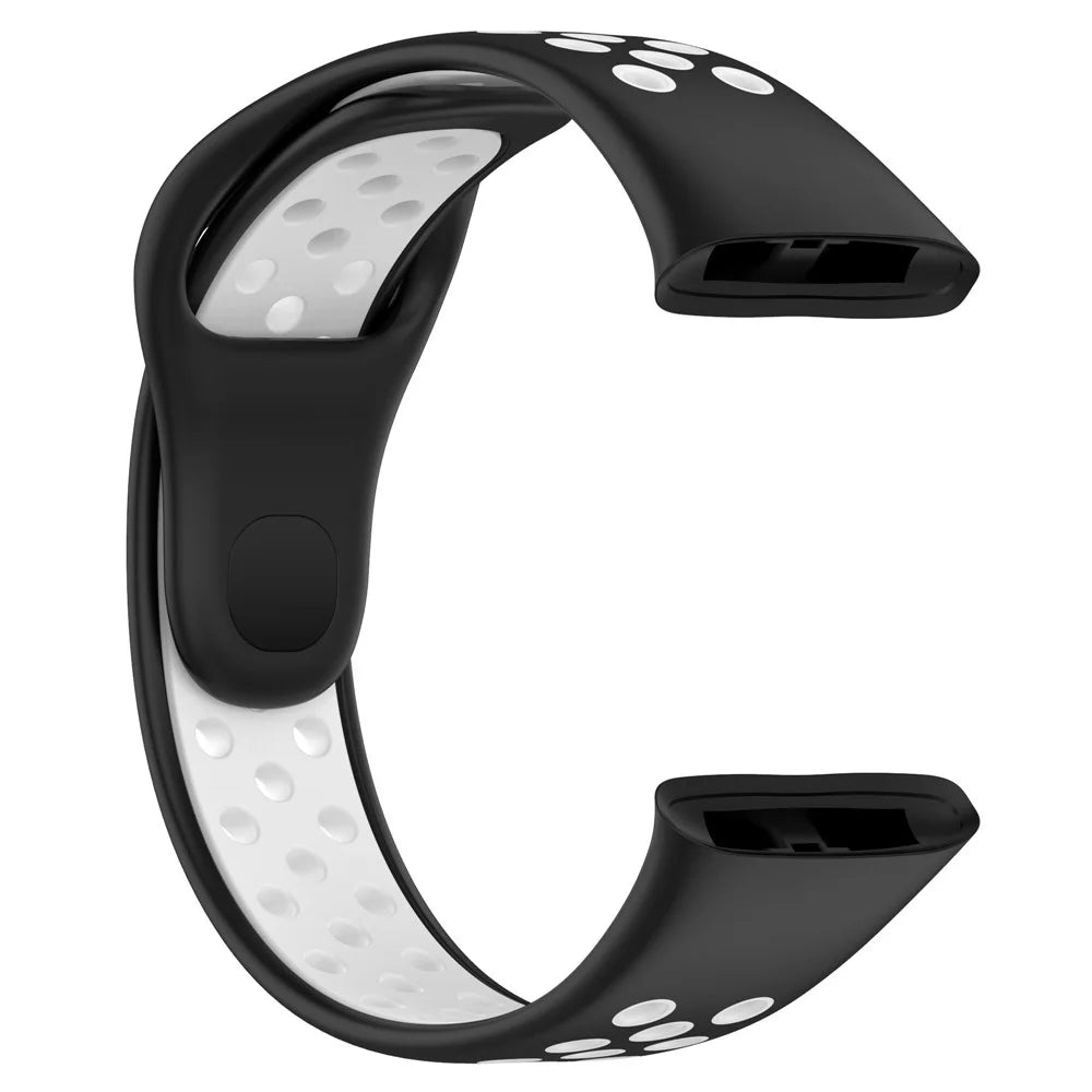 28mm Silicone Watch Strap for Xiaomi Redmi Watch 3 / Mi Watch Lite 3 , Dual-color Smart Band Strap - Black / White - 3