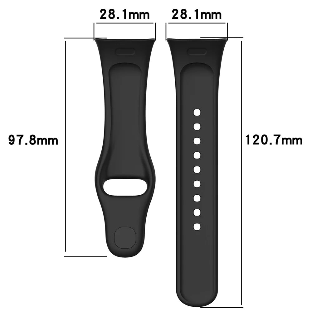 For Xiaomi Redmi Watch 3 / Mi Watch Lite 3 Silicone Watch Strap Replacement Watch Band - Black - 6