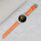 For Google Pixel Watch 4 41mm / Watch 3 41mm / Watch 2 / Watch Replacement Strap Rhinestone Decor D-Shape Connector Split Leather Wrist Band with Silver Buckle - Orange - 5