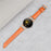 For Google Pixel Watch 4 41mm / Watch 3 41mm / Watch 2 / Watch Wrist Band Rhinestone Decor D-Shape Connector Split Leather Strap with Rose Gold Buckle - Orange - 5