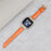 For Fitbit Versa 3 / Versa 4 / Sense / Sense 2 Wrist Band Rhinestone D-shape Connector Split Leather Adjustable Strap with Rose Gold Buckle - Orange - 5