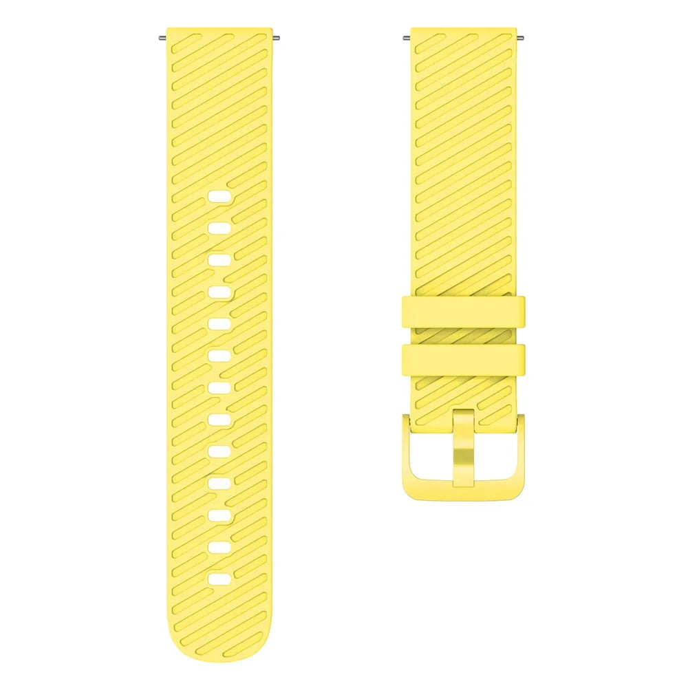 For Samsung Galaxy Watch3 41mm / Watch Active2 44mm / Galaxy Watch 42mm / Gear Sport Silicone Band 20mm Watch Strap - Yellow - 2