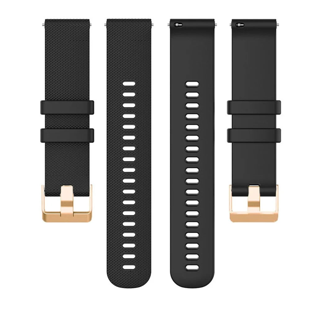 For Huami Amazfit GTR Mini / Bip 3 / Bip 3 Pro Texture Watch Strap 20mm Replacement Silicone Watch Band - Black - 2
