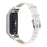 For Xiaomi Smart Band 9 NFC / 9 / 8 NFC / 8 Wrist Strap Crocodile Texture Top Layer Cowhide Leather Watch Band - White - 1