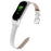 For Xiaomi Smart Band 9 NFC / 9 / 8 NFC / 8 Wrist Strap Crocodile Texture Top Layer Cowhide Leather Watch Band - White - 3