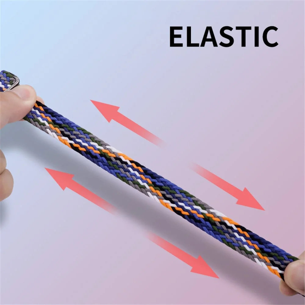 ENKAY HAT-PRINCE For Xiaomi Smart Band 9 NFC / 9 / 8 NFC / 8 Watch Band Nylon Strap with PMMA Film - Denim - 4
