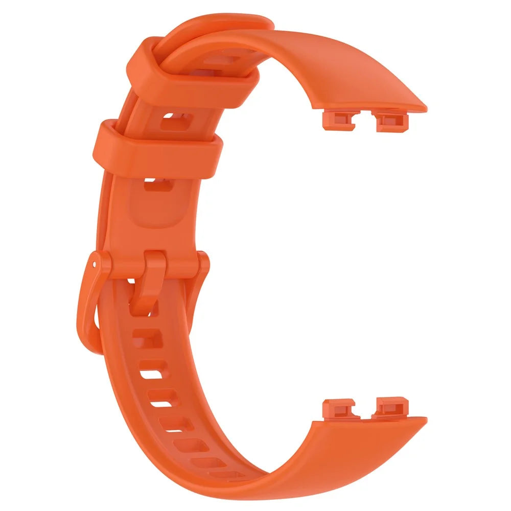 For Huawei Band 8 / Band 8 NFC / Band 9 / Band 9 NFC Silicone Watch Bands Waterproof Sport Watchband Strap - Orange - 4