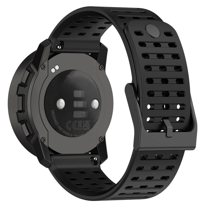 Sport Strap for Suunto Vertical / 9 Peak Pro / 9 Peak / 5 Peak , 22mm Silicone Watch Bands - Black - 1