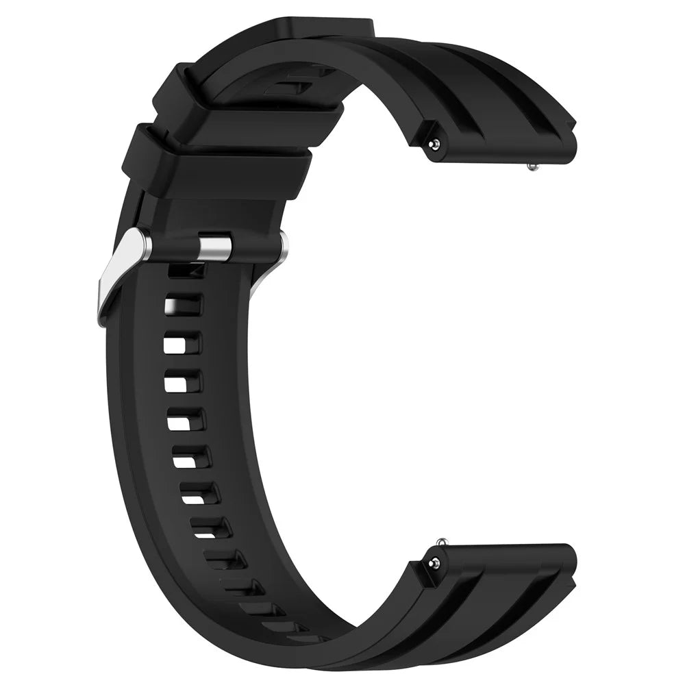 Strap For Huawei Watch Ultimate / GT 3 SE / GT 3 Pro 46mm / GT Runner / GT 3 46mm , 22mm Silicone Watch Bands with Extension Strap - Black - 3