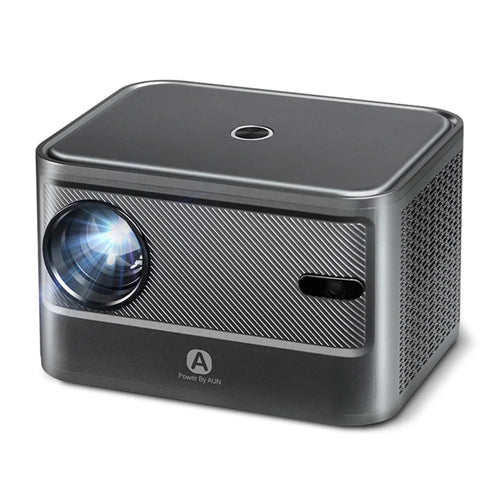 AUN A002 Portable Home Theater Projector Android 9.0 HD Video Screen Mirroring WiFi Bluetooth-compatible LED Projector - US Plug - 1