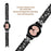For Samsung Galaxy Watch 6 40mm / 44mm Easy Installation Stainless Steel Watch Strap 3-Bead Rhinestone Watch Band - Black - 3