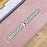 3-Bead Rhinestone Decor Smartwatch Strap for Fitbit Versa 3 / Sense , Stainless Steel Watch Band Replacement - Silver - 4