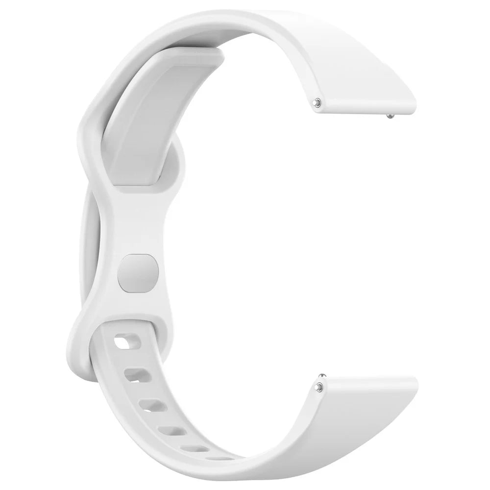 20mm Watch Band for Samsung Galaxy Watch6 40mm 44mm / Watch6 Classic 43mm 47mm / Watch 5 40mm 44mm / Watch4 40mm 44mm / Huawei Watch GT 3 42mm , Silicone  Wrist Strap - White - 3