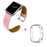 For Apple Watch Ultra 49mm Sport Band Genuine Cow Leather Watch Strap with Transparent PC Watch Case - Pink - 2