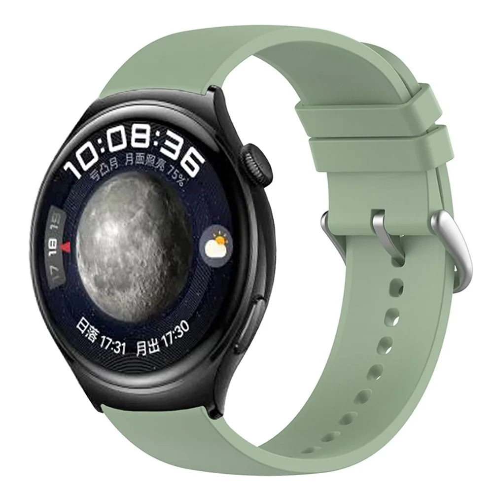 For Huawei Watch GT 4 46mm / Watch 4 Pro / Watch 4 / Watch 3 Pro / Watch GT 3 SE / Xiaomi Watch 2 Pro Silicone Watch Band 22mm - Light Green - 2