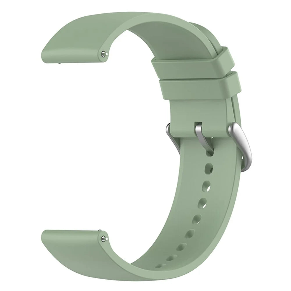 For Huawei Watch GT 4 46mm / Watch 4 Pro / Watch 4 / Watch 3 Pro / Watch GT 3 SE / Xiaomi Watch 2 Pro Silicone Watch Band 22mm - Light Green - 4