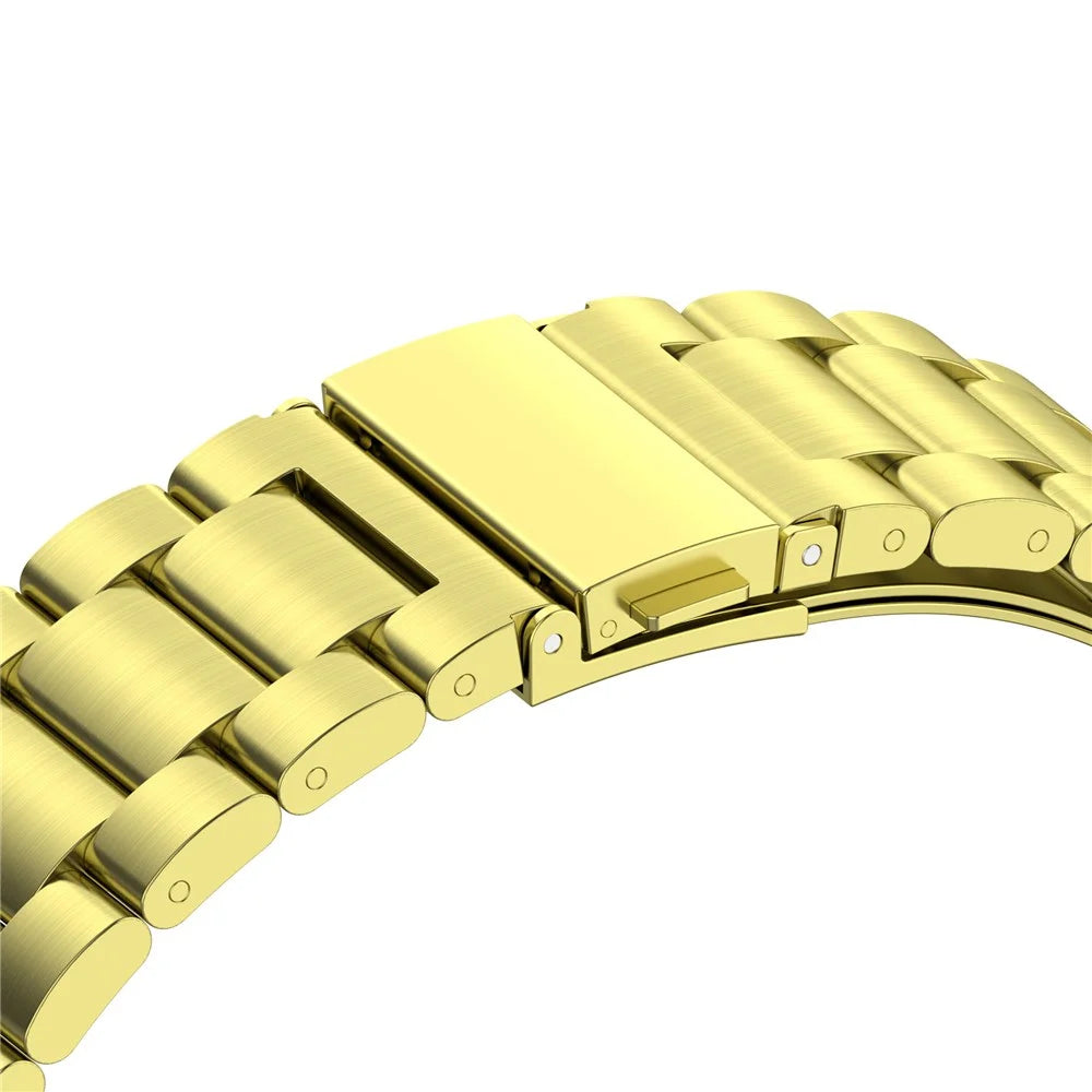 For Huawei Band 8 / Band 8 NFC / Band 9 / Band 9 NFC Smartwatch Strap Repair Part Watch Strap 3-Bead Stainless Steel Band Replacement - Gold - 4