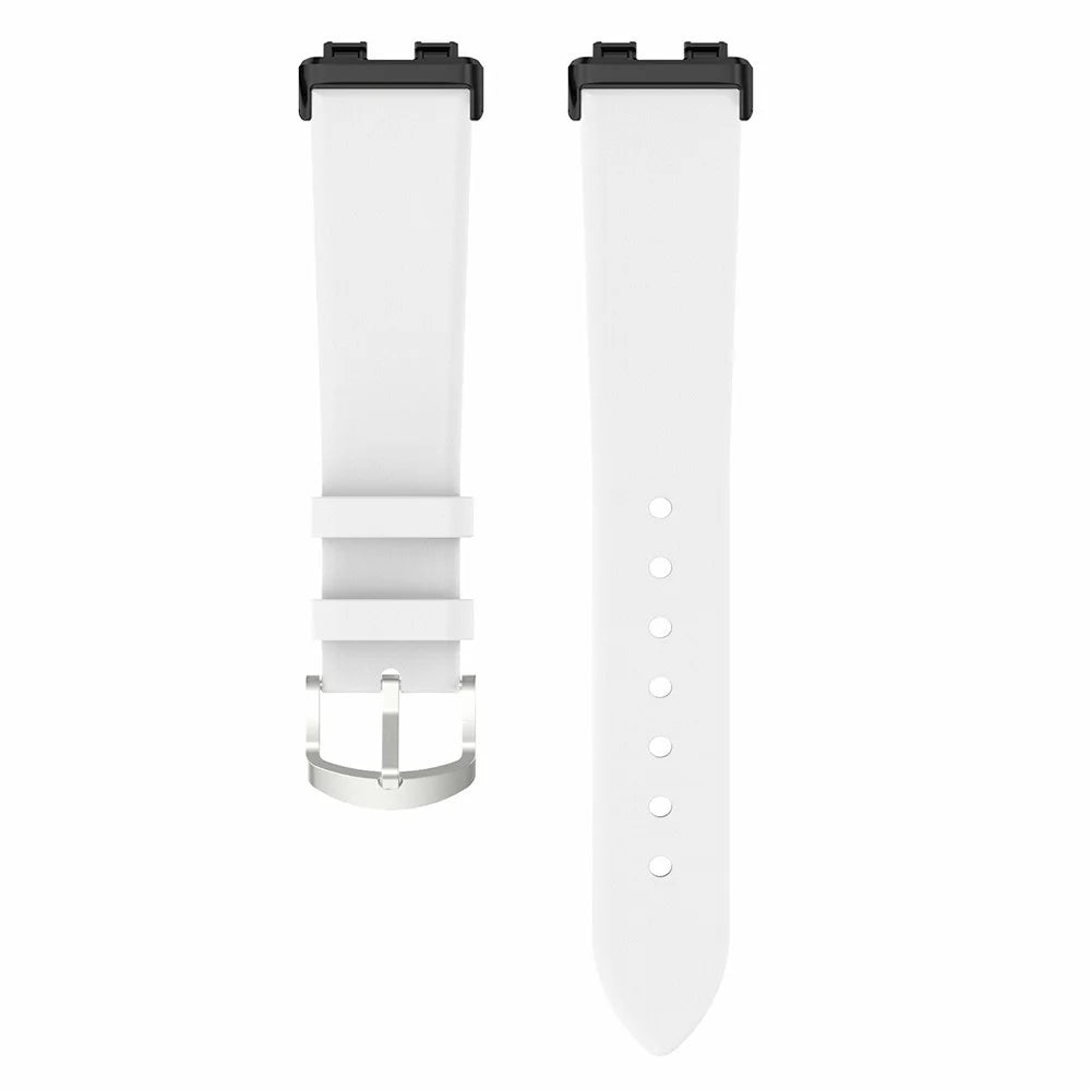 For Huawei Band 8 / Band 8 NFC / Band 9 / Band 9 NFC Watch Band Genuine Cow Leather Replacement Strap - White - 3