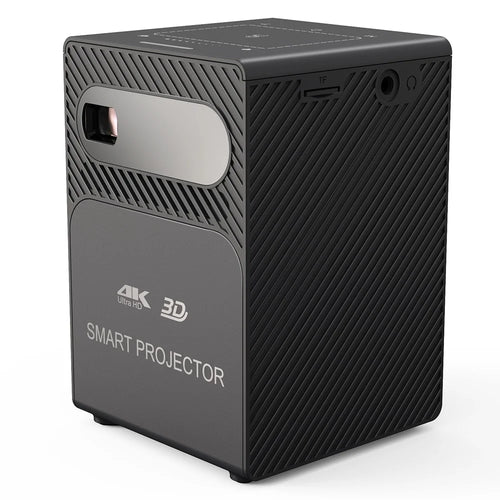P18 Portable 3D 4K Smart Mini Projector Android 9.0 2.4G / 5G WiFi Home Movie Beamer, 2+32GB - AU Plug - 1