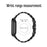 For Fitbit Sense 2 / Versa 4 Replacement Watch Band Stylish 7 Beads Stainless Steel Wrist Strap - Black - 3