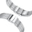 For Fitbit Versa 4 / Sense 2 Replacement Smart Watch Strap 5 Beads Stainless Steel Wrist Band - Silver - 4