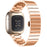 For Fitbit Versa 4 / Sense 2 Stainless Steel Watch Band Butterfly Buckle Replacement Strap - Rose Gold - 1