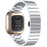 For Fitbit Versa 4 / Sense 2 Stainless Steel Smartwatch Strap Butterfly Buckle Replacement Wrist Band - Silver - 1