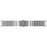 For Fitbit Versa 4 / Sense 2 Stainless Steel Smartwatch Strap Butterfly Buckle Replacement Wrist Band - Silver - 3