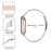 For Fitbit Versa 4 / Sense 2 Resin Watch Band Strap Adjustable Bracelet with Stainless Steel Buckle - Fluorescent - 5