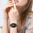 For Fitbit Versa 4 / Sense 2 Resin Watch Strap Stainless Steel Rhinestone Decor Watch Band - Black - 4