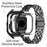 For Apple Watch Series 6 5 4 SE (2022) SE 40mm Watch Band Stainless Steel Rhinestone Decor Strap with Watch Case - Black - 4
