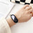 Replacement Watch Band for Xiaomi Smart Band 9 NFC / 9 / 8 NFC / 8 Genuine Cow Leather Grids Pattern Watch Strap - White - 2