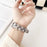 Replacement Watch Band for Xiaomi Smart Band 9 NFC / 9 / 8 NFC / 8 Genuine Cow Leather Grids Pattern Watch Strap - White - 4