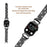 Watch Band with PC Case for Apple Watch Series 8 7 41mm , Rhinestone Decor 5-Bead Stainless Steel Replacement Strap - Black - 3