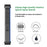 For Garmin Tactix 7 Pro / Fenix 7X / Fenix 6X Pro 26mm Nylon Watch Band Trail Loop Adjustable Wrist Strap - Grey - 2