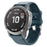 Watch Band for Garmin Forerunner 965 / 955 / 945 / 935 Soft Silicone Strap  Bracelet with Silver Buckle - Navy Blue - 3