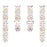 Quick Release Watch Band for Garmin Venu / Sq / Sq 2 / 2 Plus , Silicone 20mm Printed Color Dot Replacement Bracelet - White - 3