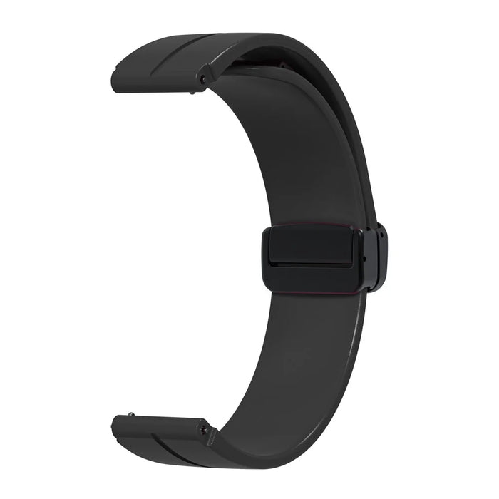 For Keep B4 / Huawei Watch Fit Mini 16mm Silicone Band Replacement Watch Strap, Black Folding Buckle - Black - 2