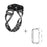 For Apple Watch Series 4 / 5 / 6 / SE / SE (2022) 40mm X-shape Alloy Strap Rhinestones Decor Watchband + PC Clear Watch Case - Black - 2