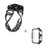 For Apple Watch Series 1  /  2  /  3 38mm X-shape Rhinestones Alloy Replace Strap + PC Watch Case - Black - 2