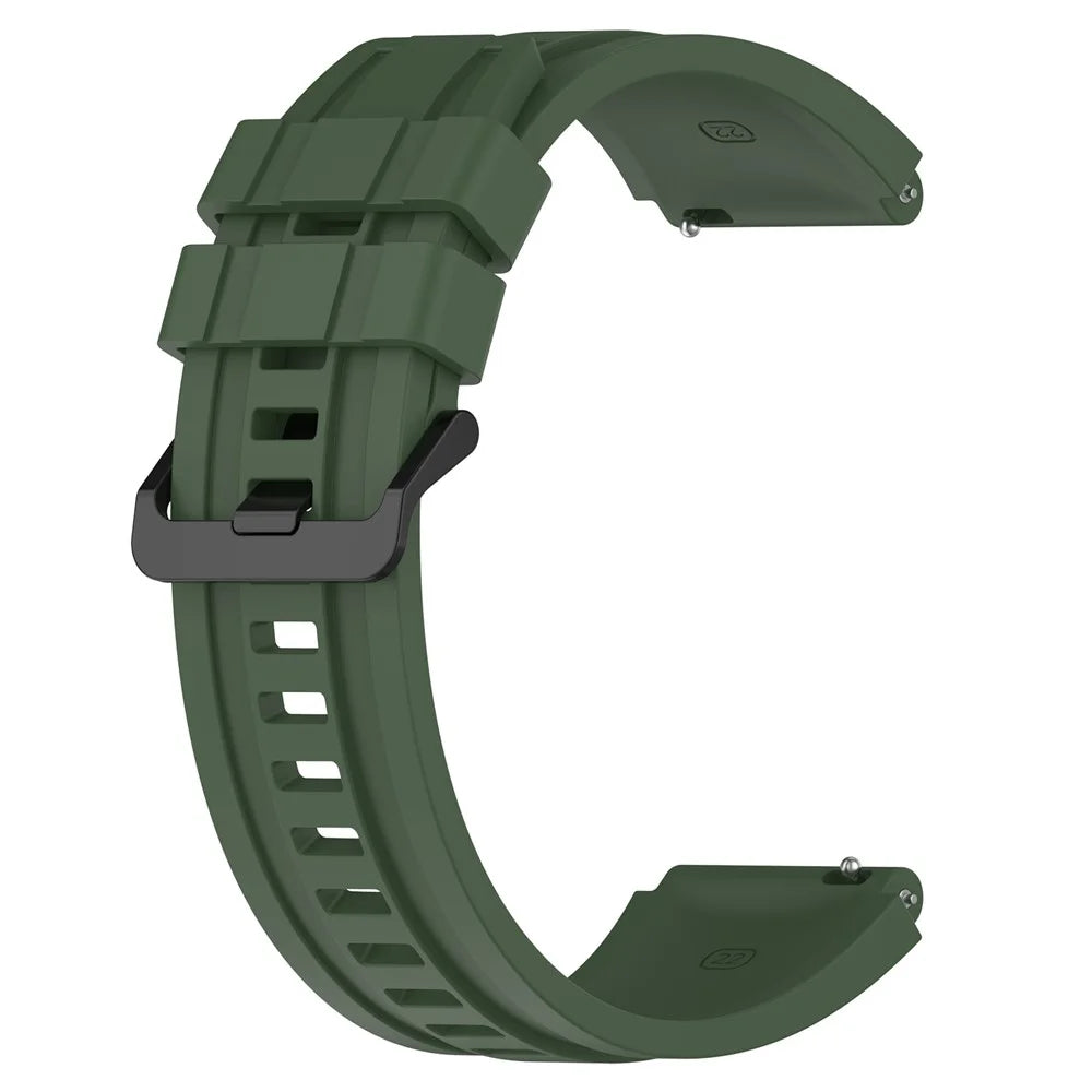 Watch Band for Huawei Watch Ultimate / Watch 3 / Watch 3 Pro , Silicone Replacement Straps with Extension Strap - Dark Green - 3