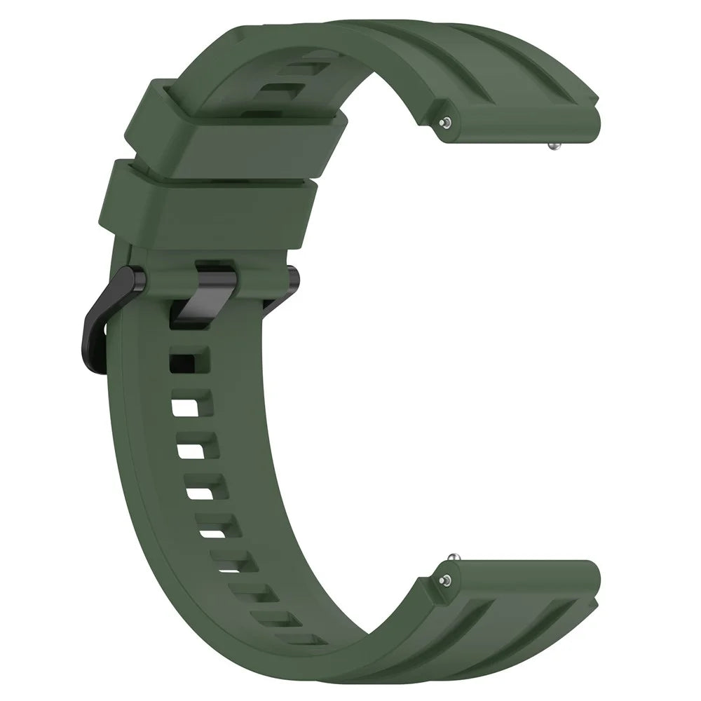 Watch Band for Huawei Watch Ultimate / Watch 3 / Watch 3 Pro , Silicone Replacement Straps with Extension Strap - Dark Green - 4