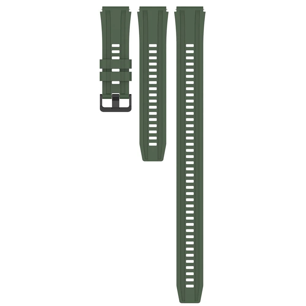 Watch Band for Huawei Watch Ultimate / Watch 3 / Watch 3 Pro , Silicone Replacement Straps with Extension Strap - Dark Green - 5