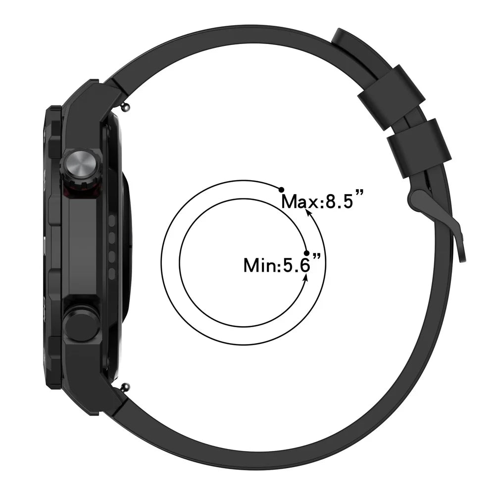 Watch Band for Huawei Watch Ultimate / Watch 3 / Watch 3 Pro , Silicone Replacement Straps with Extension Strap - Dark Green - 6