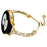 For Samsung Galaxy Watch Active / Watch Active2 44mm / Active2 40mm Rhinestone Jewelry Watch Strap 20mm Sliding Metal Wrist Band - Gold - 3