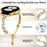 For Samsung Galaxy Watch Active / Watch Active2 44mm / Active2 40mm Rhinestone Jewelry Watch Strap 20mm Sliding Metal Wrist Band - Gold - 4