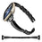For Fitbit Versa 3 / Sense Copper Watch Band D-shaped Rhinestone Decor Bracelet Strap - Black - 2